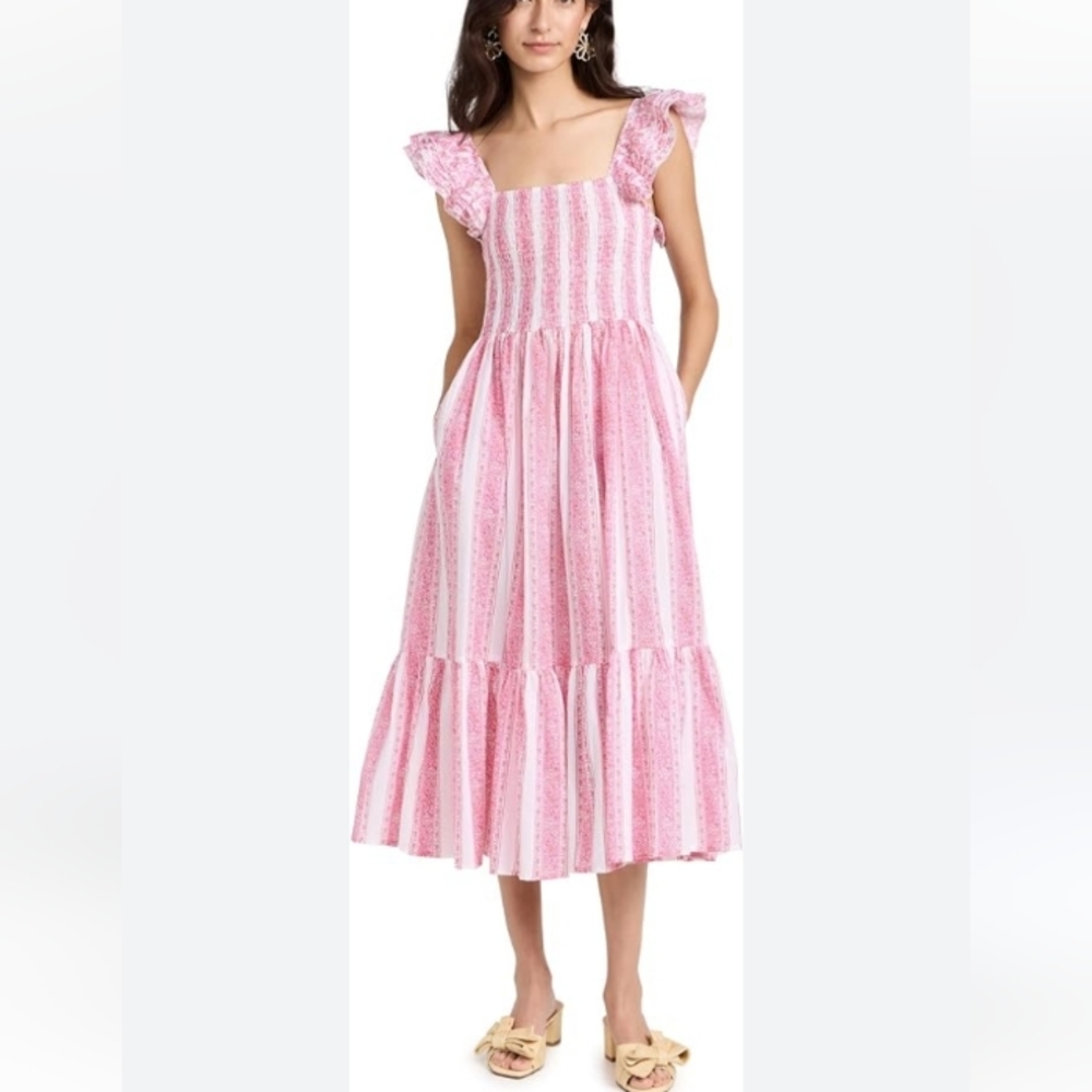 Mille Olympia Dress In Jaipur Stripe M - Picture 16 of 16